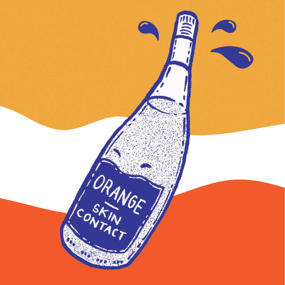 What is orange and skin contact wine???