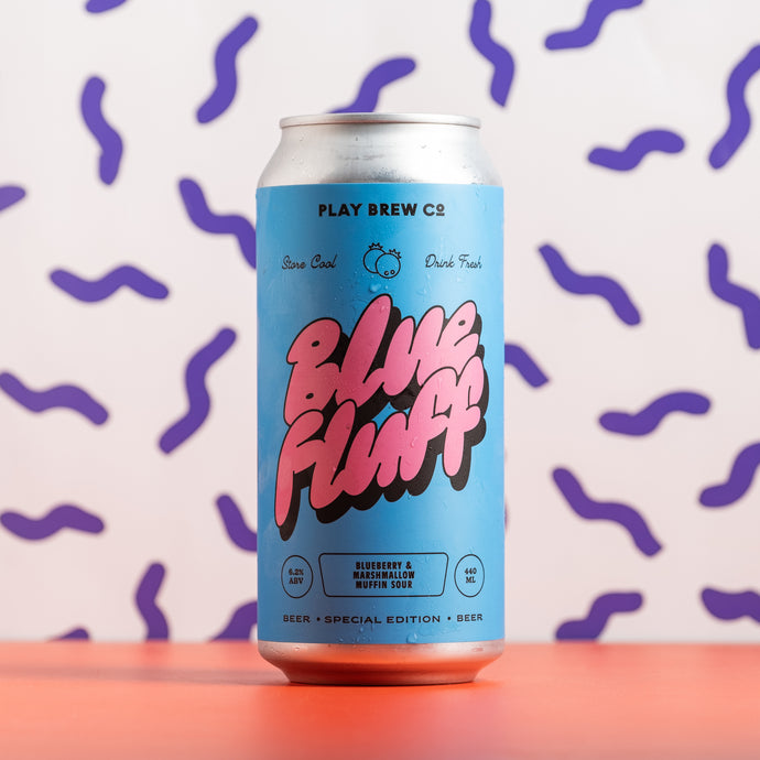 Play Brew Co. | Blue Fluff Blueberry & Marshmallow Muffin Sour | 6.2% 440ml Can