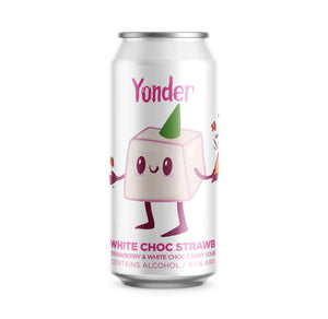 Yonder | White Choc Strawb Sour | 4.5% 440ml Can