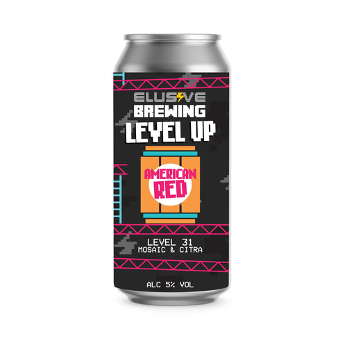 Elusive | Level Up (Level 31: Mosaic & Citra) American Red Ale | 5% 440ml Can