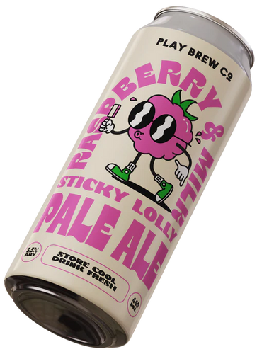 Play Brew Co. | Raspberry and Milk Sticky Lolly Pale Ale | 5.5% 440ml Can