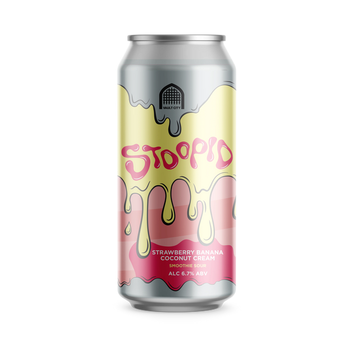Vault City | Stoopid Strawberry Banana Coconut Cream Smoothie Sour | 6.7% 440ml Can