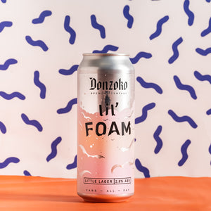 Donzoko Brewing Co | Lil' Foam Lager | 2.8% 500ml Can