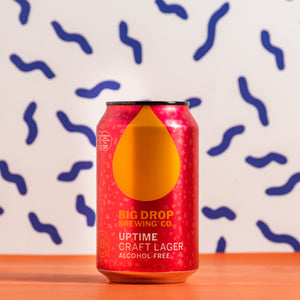 Big Drop - Uptime Craft Lager 0.5% 330ml can - Low & No Alcohol from ALL GOOD BEER