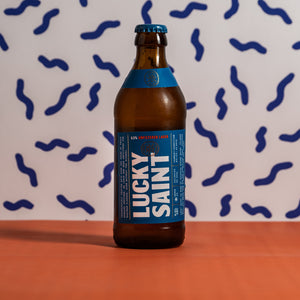Lucky Saint - Unfiltered Alcohol Free Lager 0.5% 330ml Bottle - all good beer.