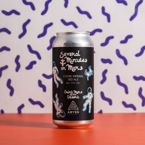 Saint Mars of the Desert X Abyss | Several Minutes on Mars Imperial Red Ale | 7.9% 440ml Can