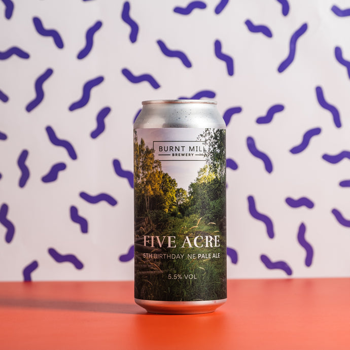 Burnt Mill Brewery | Five Acre 5th Birthday NE Pale Ale | 5.5% 440ml Can