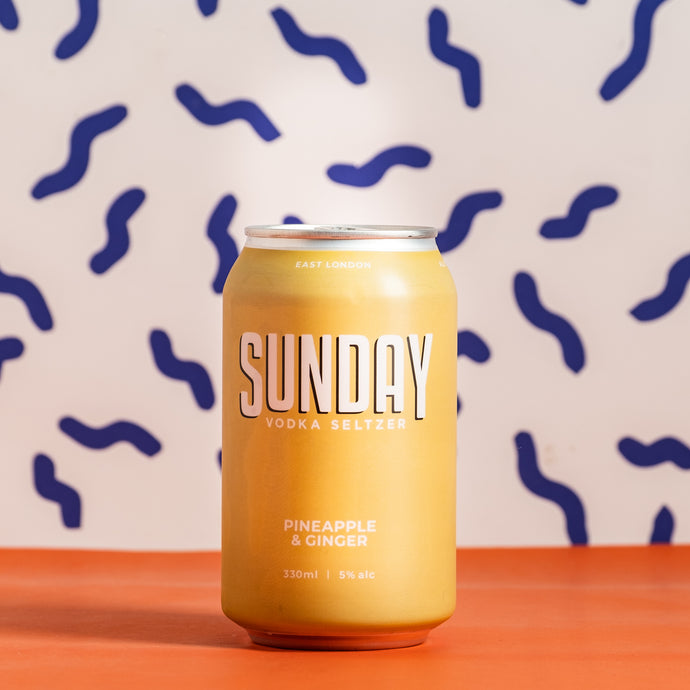 Sunday Vodka Seltzer - Pineapple & Ginger 5.0% 330ml Can - Cocktail from ALL GOOD BEER