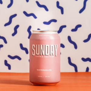 Sunday Vodka Seltzer - Watermelon 5.0% 330ml Can - Cocktail from ALL GOOD BEER
