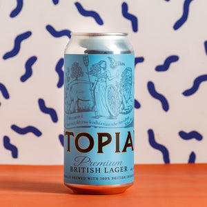 Utopian - Premium British Lager 4.7% 440ml Can - Lager from ALL GOOD BEER