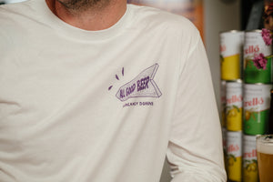 Long Sleeve Shirt - White - Merch from ALL GOOD BEER