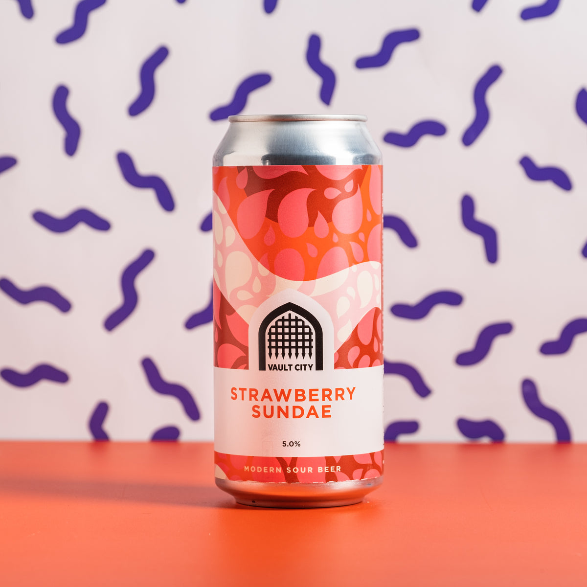 Vault City | Strawberry Sundae Sour Beer | 5.0% 440ml Can