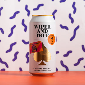 Wiper & True x Vault City | Birthday Beer No. 1 | Cherry Cola Float Sour | 7% 440ml Can