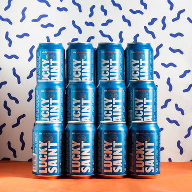 12x Lucky Saint | Alcohol-Free Lager | 0.5% 330ml Cans